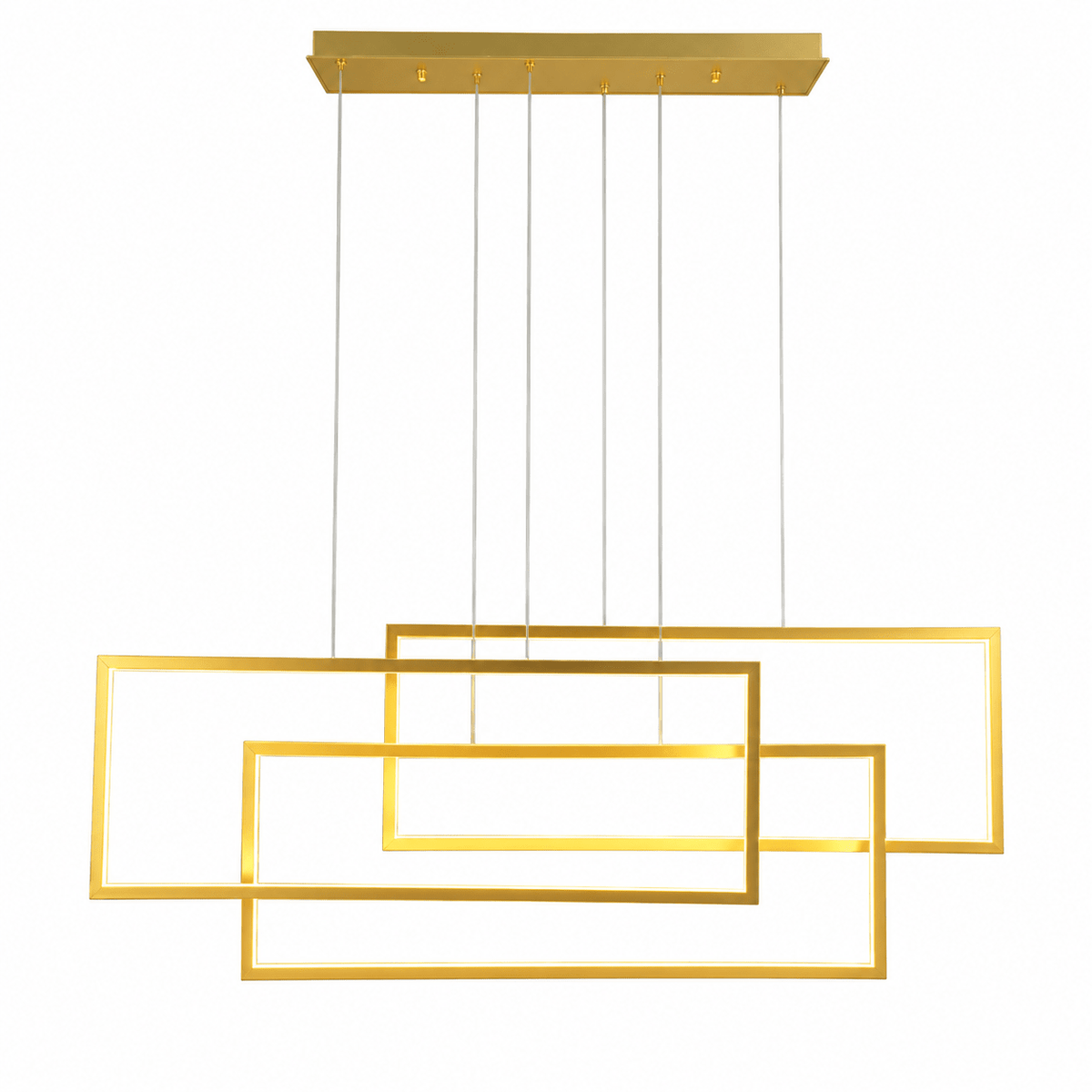 Gold Enigma Horizontal LED Pendant Light