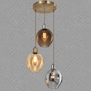 Antique Brass Pendant 3 Light - additional product image
