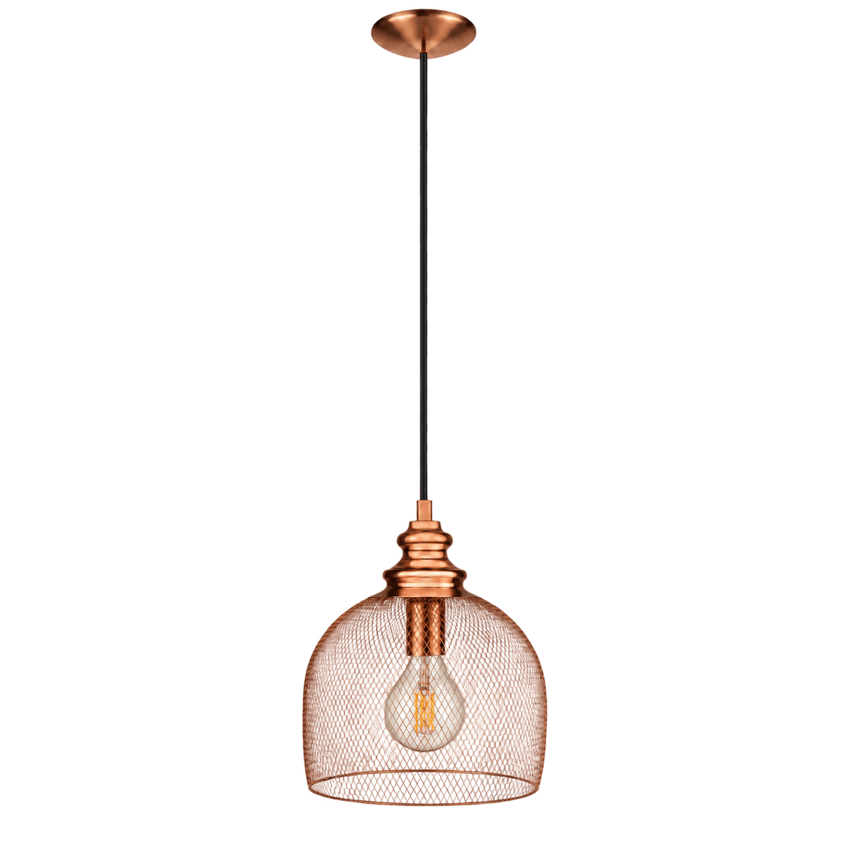Straiton Copper Mesh Pendant Light
