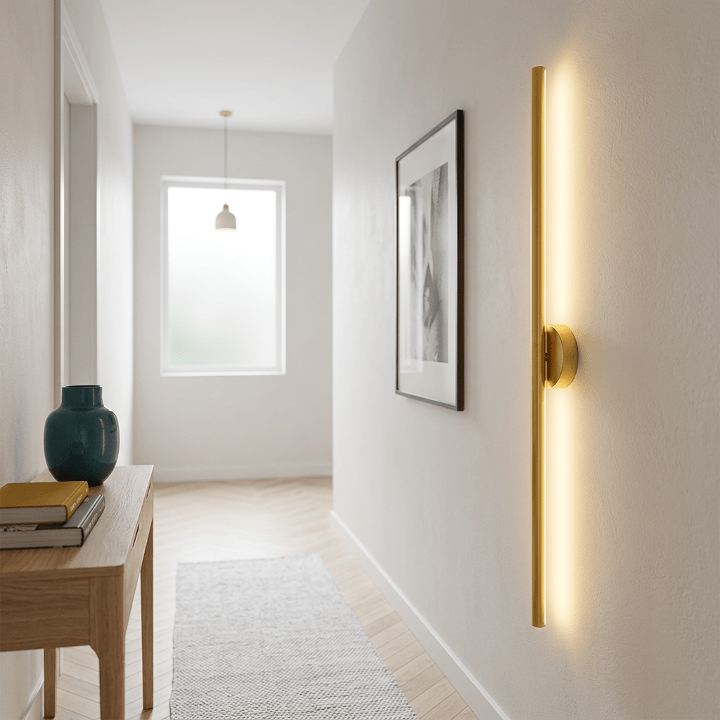 Hidra Gold Linear Wall Light