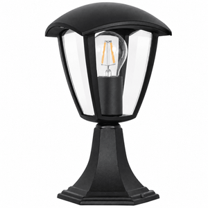 Black Outdoor Pillar Light IP44