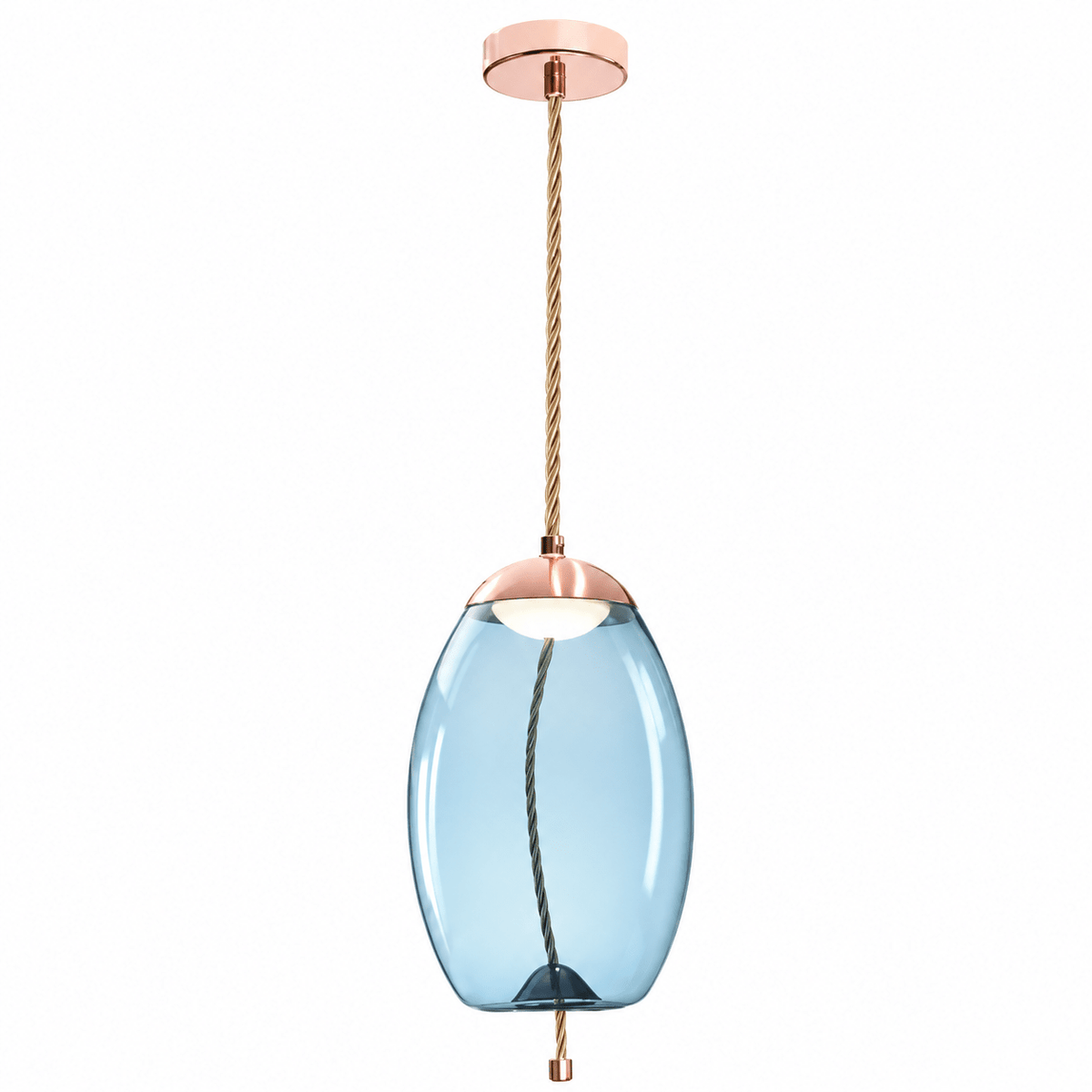 Blue Droplet LED Pendant Light