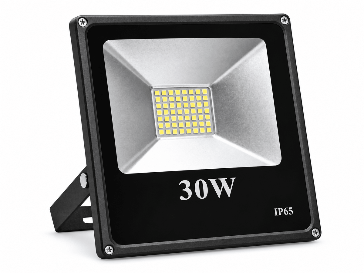 30W IP65 LED floodlight on a white background
