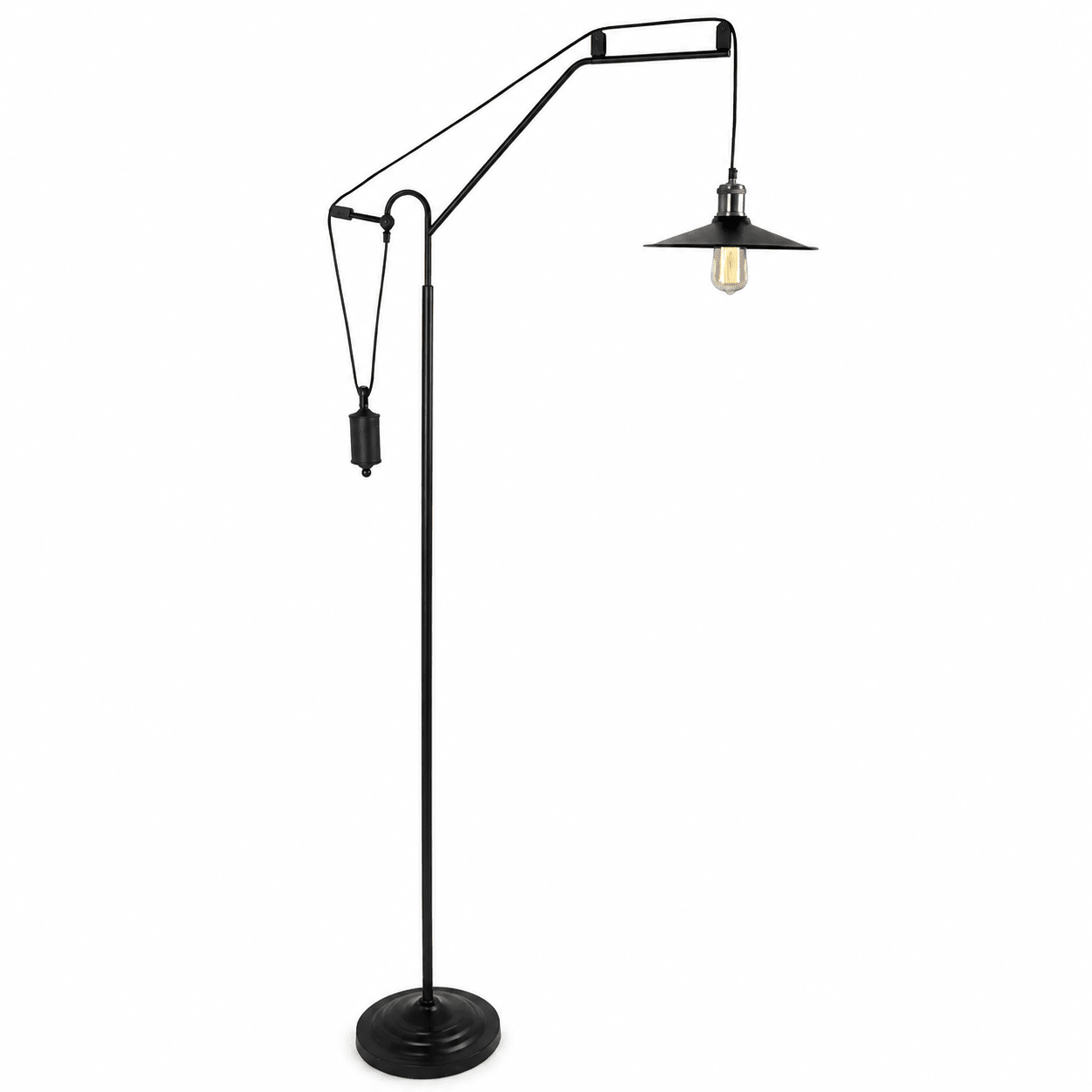 Bonza Bay Black & Brass Floor Lamp