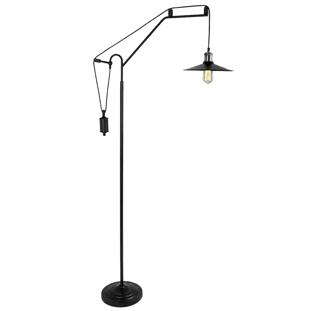 Bonza Bay Black & Brass Floor Lamp