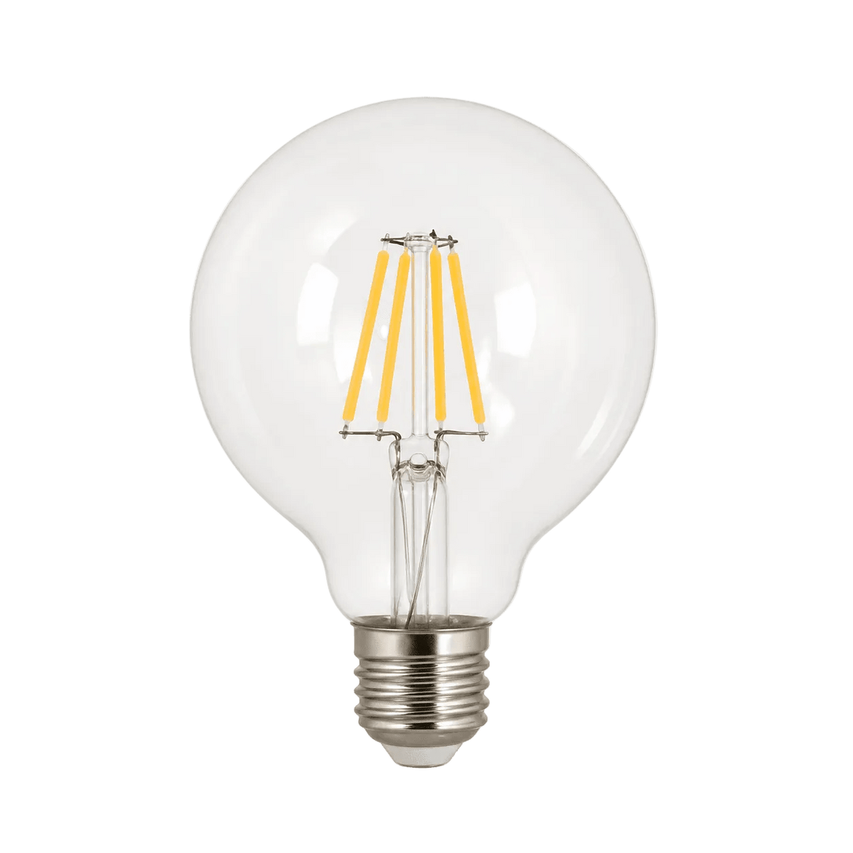 4W Dimmable Clear G125 Filament LED Bulb – E27, 2700K Warm White