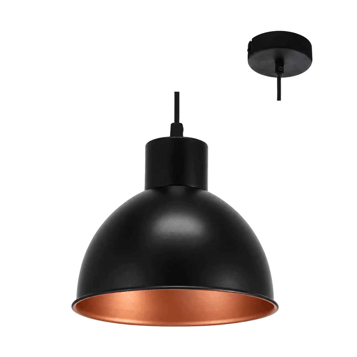 Black Steel Pendant Light