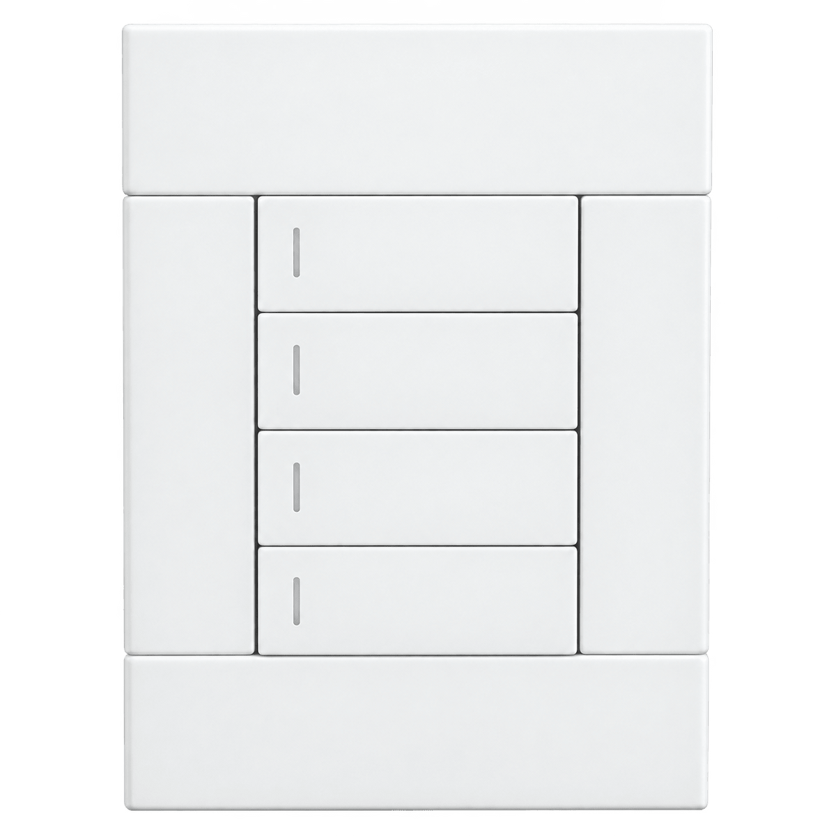 Veti 2 - White Four Lever Wall Switch