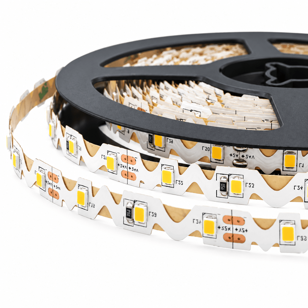 LED Striplight 12V - 6W S-shape Flexible IP33 - Warm White (3000K)