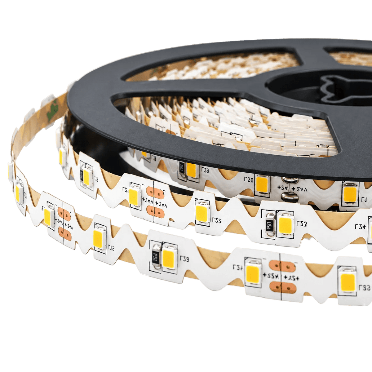 LED Striplight 12V - 6W S-shape Flexible IP33 - Warm White (3000K)