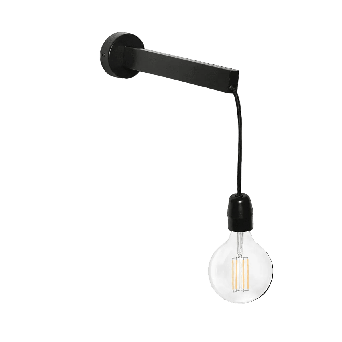 Black Mobile Single Wall Light
