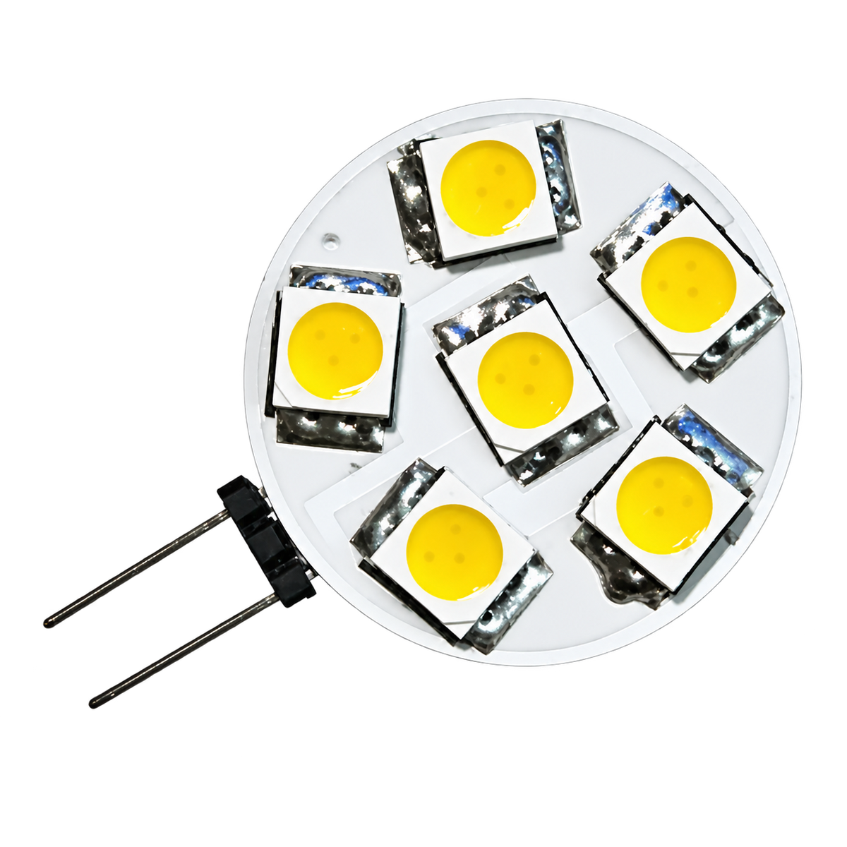 1.2W White G4 LED Lamp, 8–30V DC, 2 Pack
