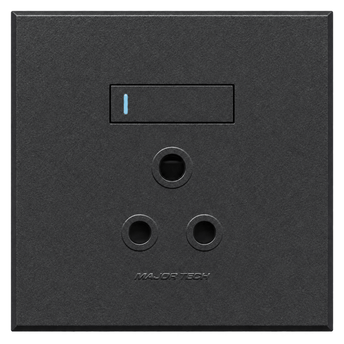 Veti 3 - 4 x 4 Single RSA Socket - Graphite / Graphite