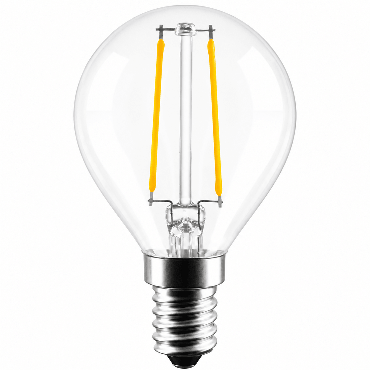 2W G45/golf ball Filament LED Bulb – E14, 4000K Cool White