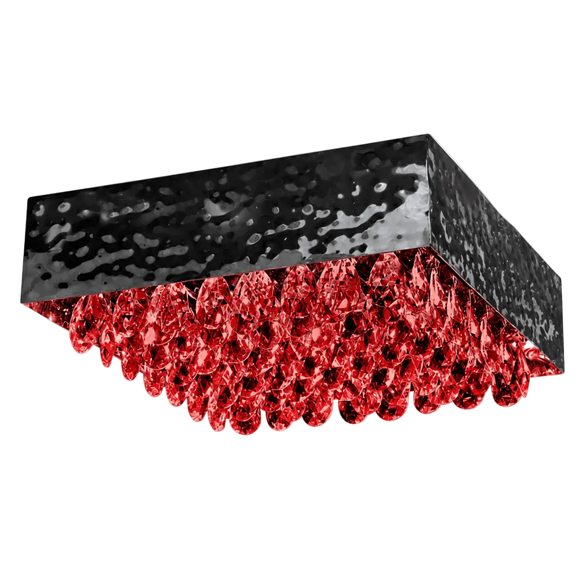 G9 Magma Red Crystals Ceiling Fitting