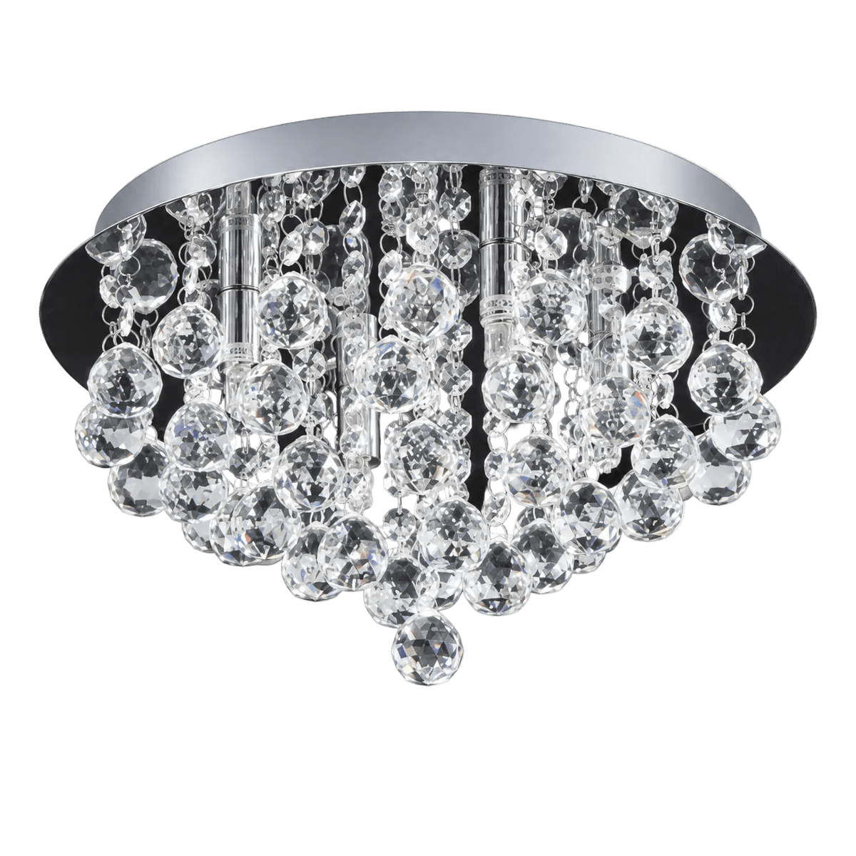 Reina Chrome Crystal Ceiling Light
