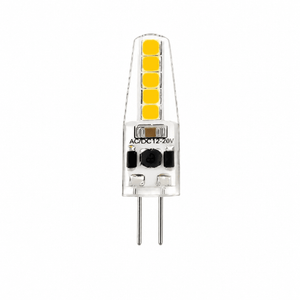 2W Dimmable White LED Bulb – G4, 3000K Warm White