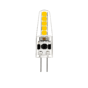2W Dimmable White LED Bulb – G4, 3000K Warm White