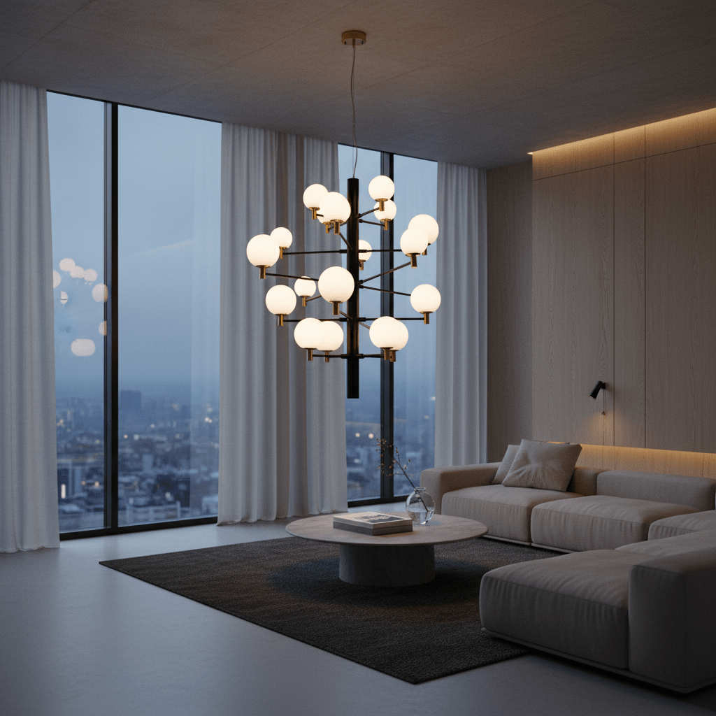 TwentyOrb Black Pendant Light