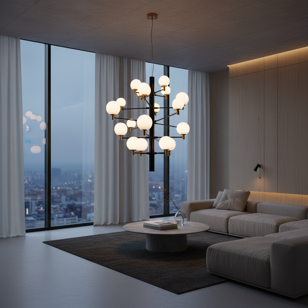 TwentyOrb Black Pendant Light