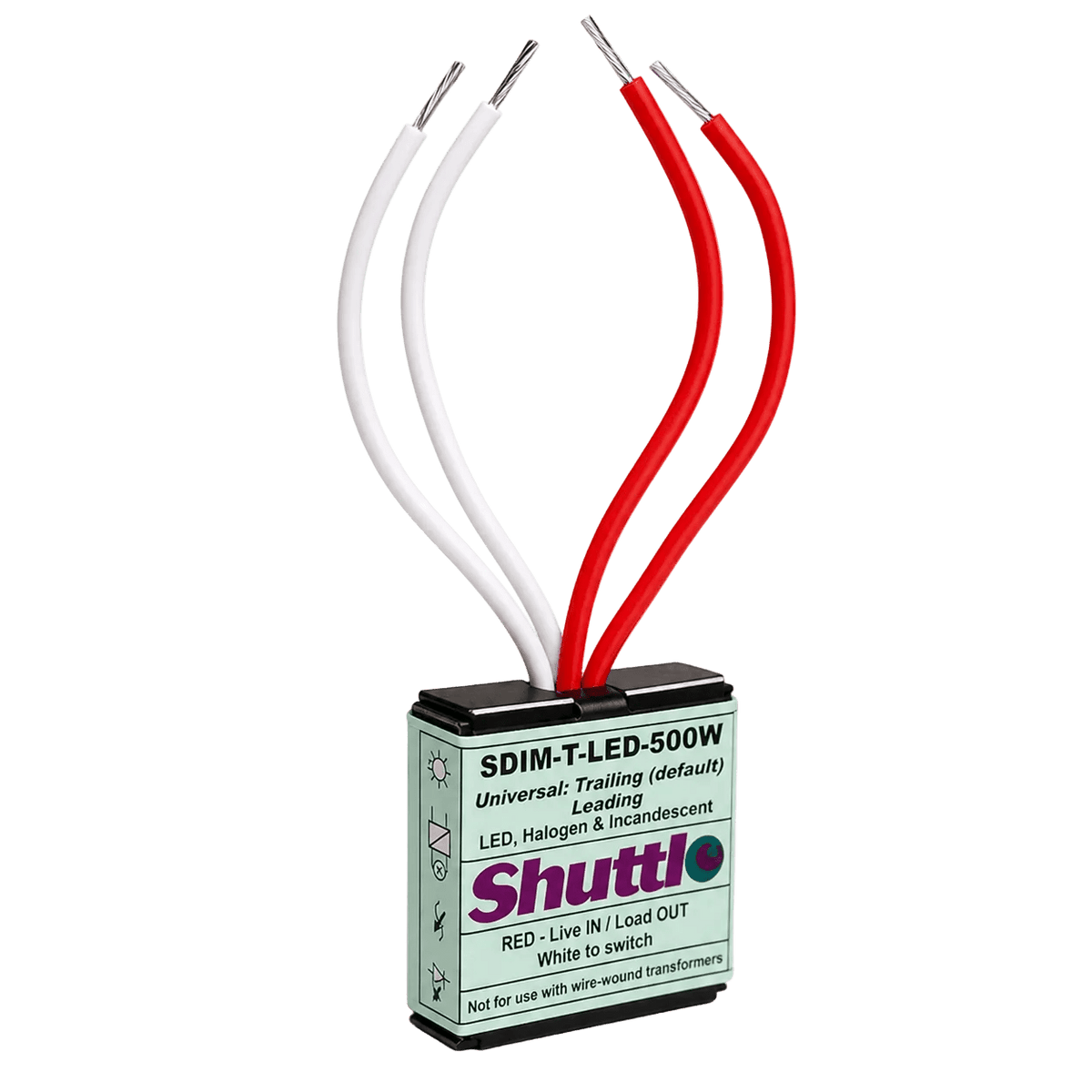 Shuttle LED Dimmer Module - 500W Push Button