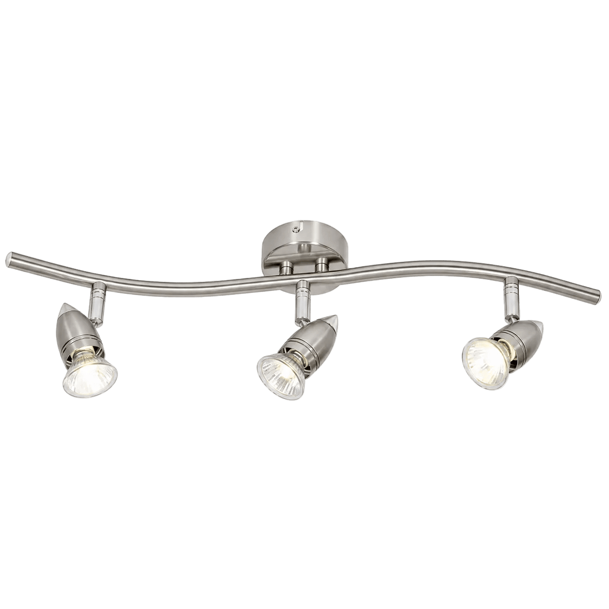 Satin & Polished Chrome Spotlight - 3 Light