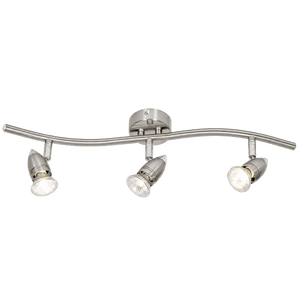 Satin & Polished Chrome Spotlight - 3 Light