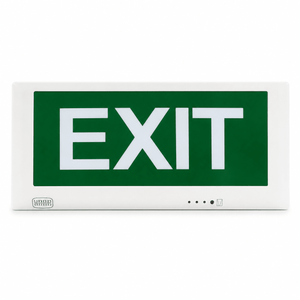 SABS-approved emergency LED exit sign with green background and white 'EXIT' text.