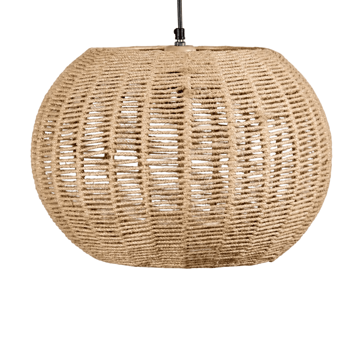 Natural Jute Dome Pendant Light