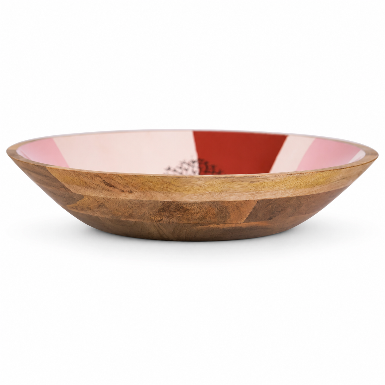 Wooden Bowl Dandelion Pattern