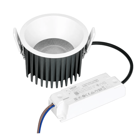Zero 10W 3CCT Dimmable LED Downlight, White, CRI90+