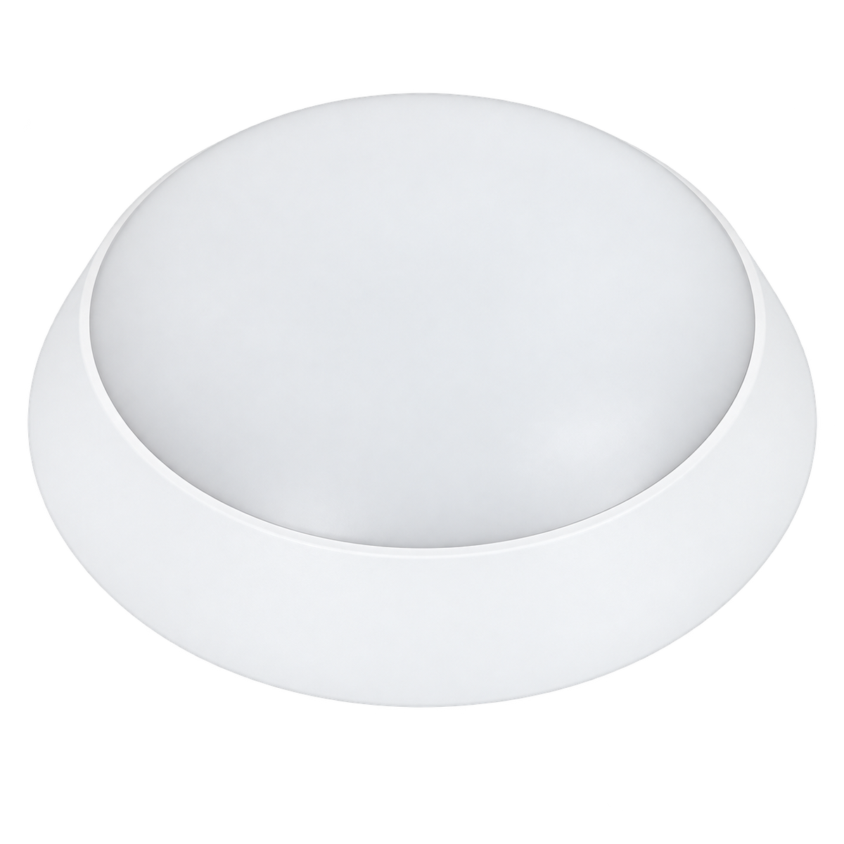 20W White PVC Bulkhead Light, Adjustable CCT, 220mm Diameter