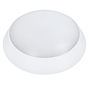 20W White PVC Bulkhead Light, Adjustable CCT, 220mm Diameter