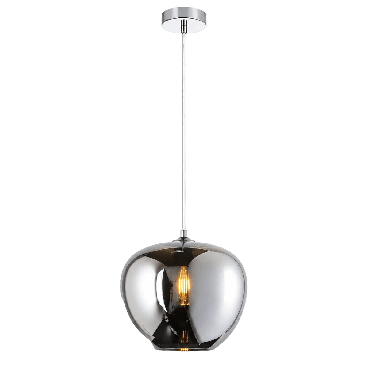 Small Smoke Apple Pendant Light