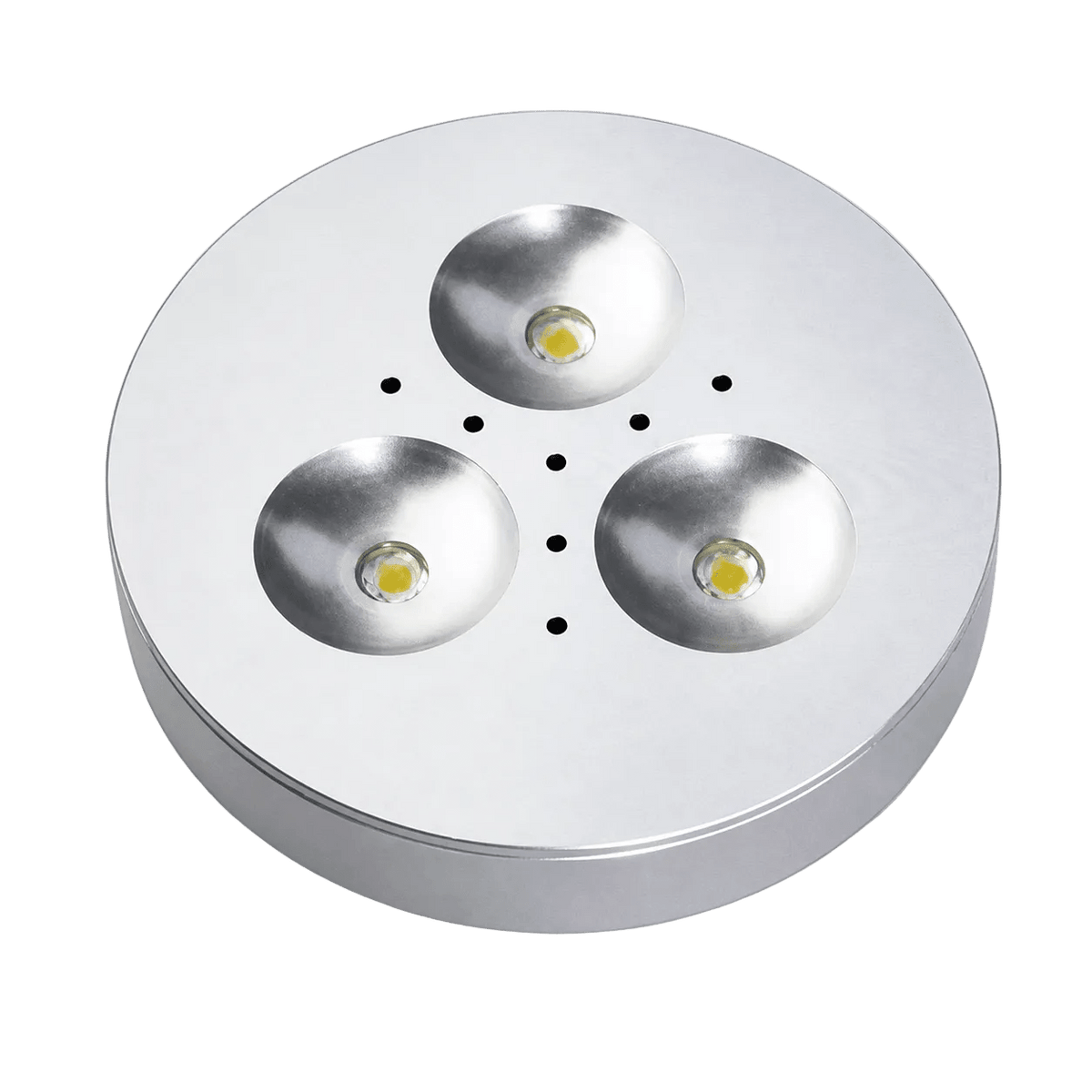 LED Cabinet Light - 3 LED Puck Light - Daylight (6000K)
