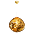 Large Golden Molten Pendant Light