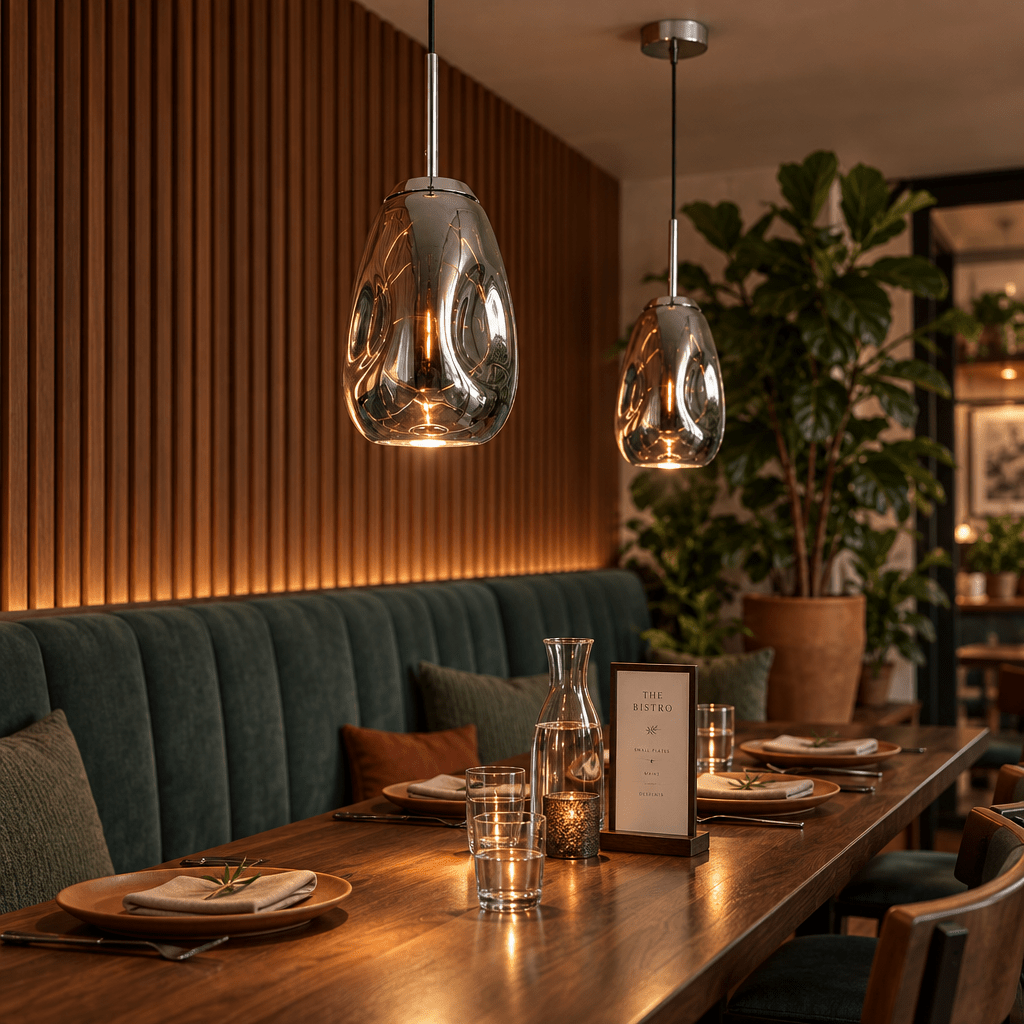 Murphy Smokey Chrome Pendant Light