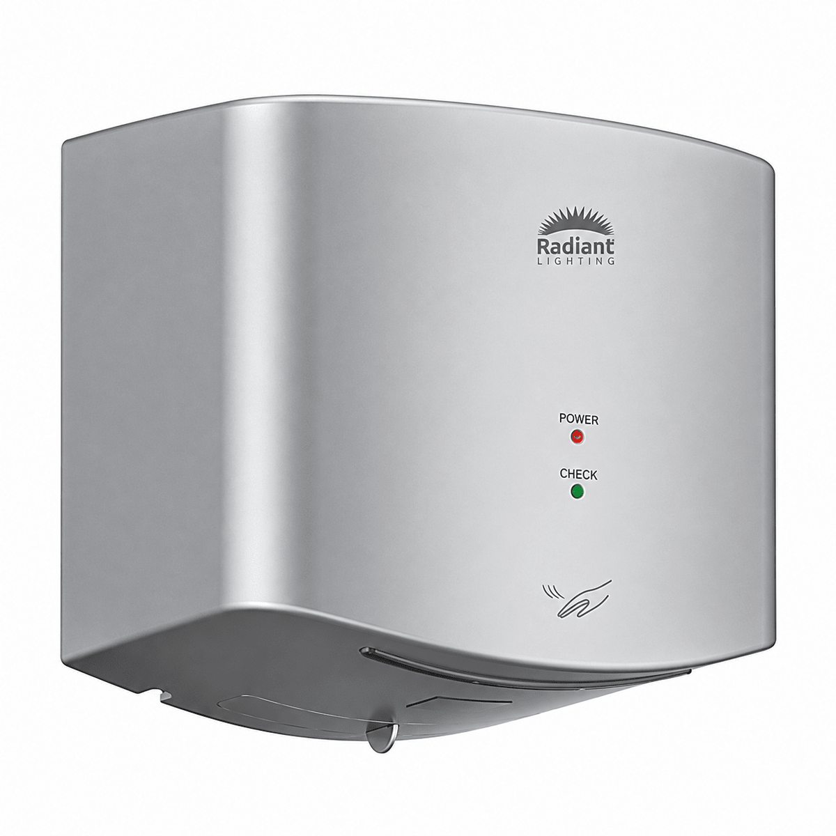 Silver High-Speed Hand Dryer, 550W Motor