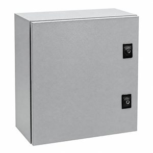 Grey Steel Wall Mounted Electrical Enclosure - IP65 400x400x200