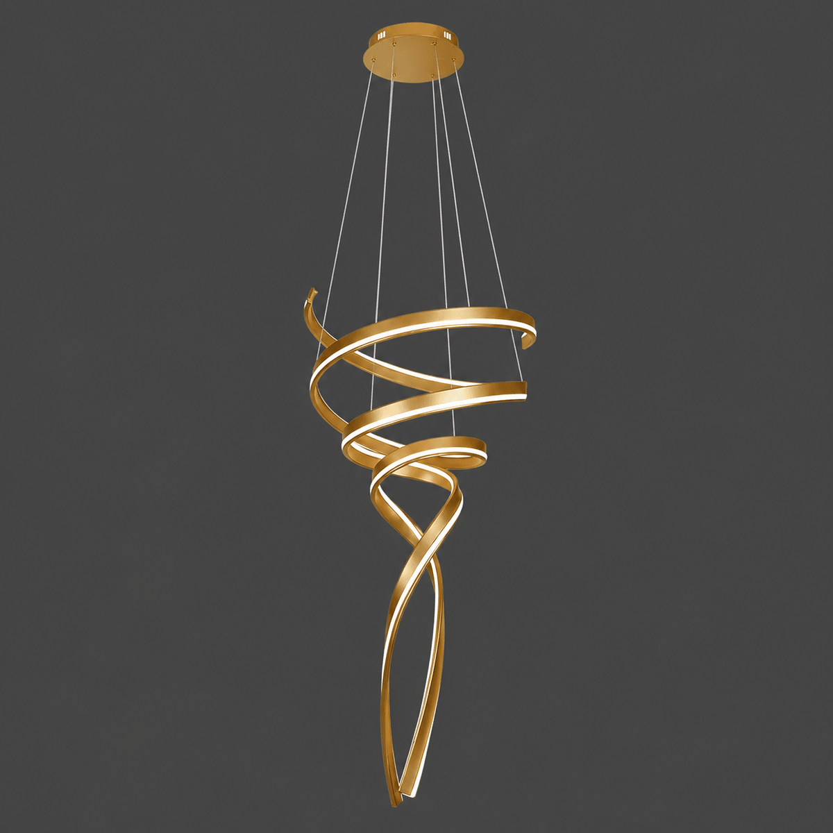 Swan LED Pendant Light - Gold