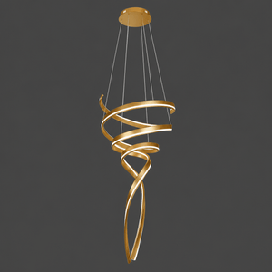 Swan LED Pendant Light - Gold