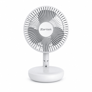 Rechargeable Portable Folding Desk Fan - White - product image 1