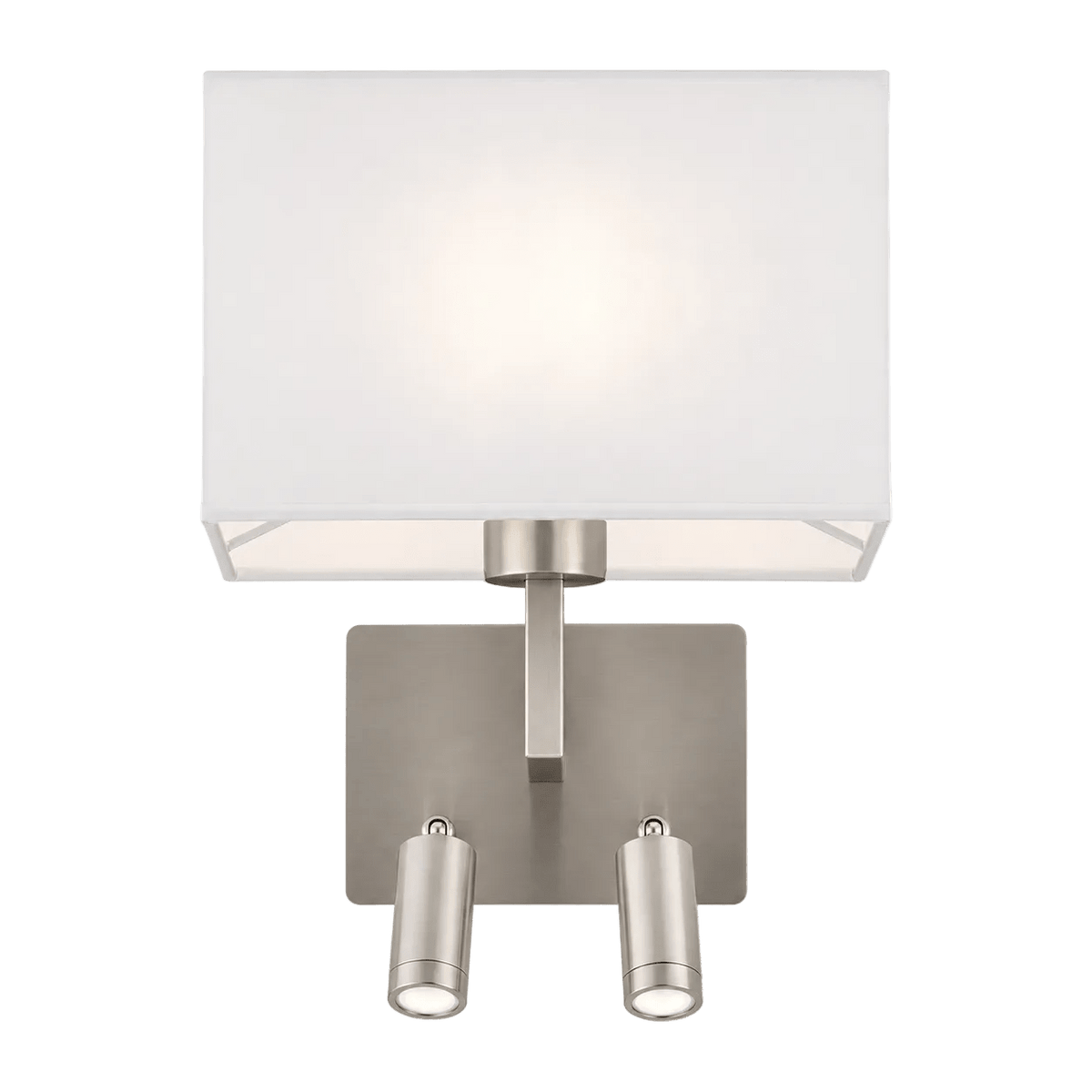 Mata Satin Chrome Bedside Wall & Reading Light