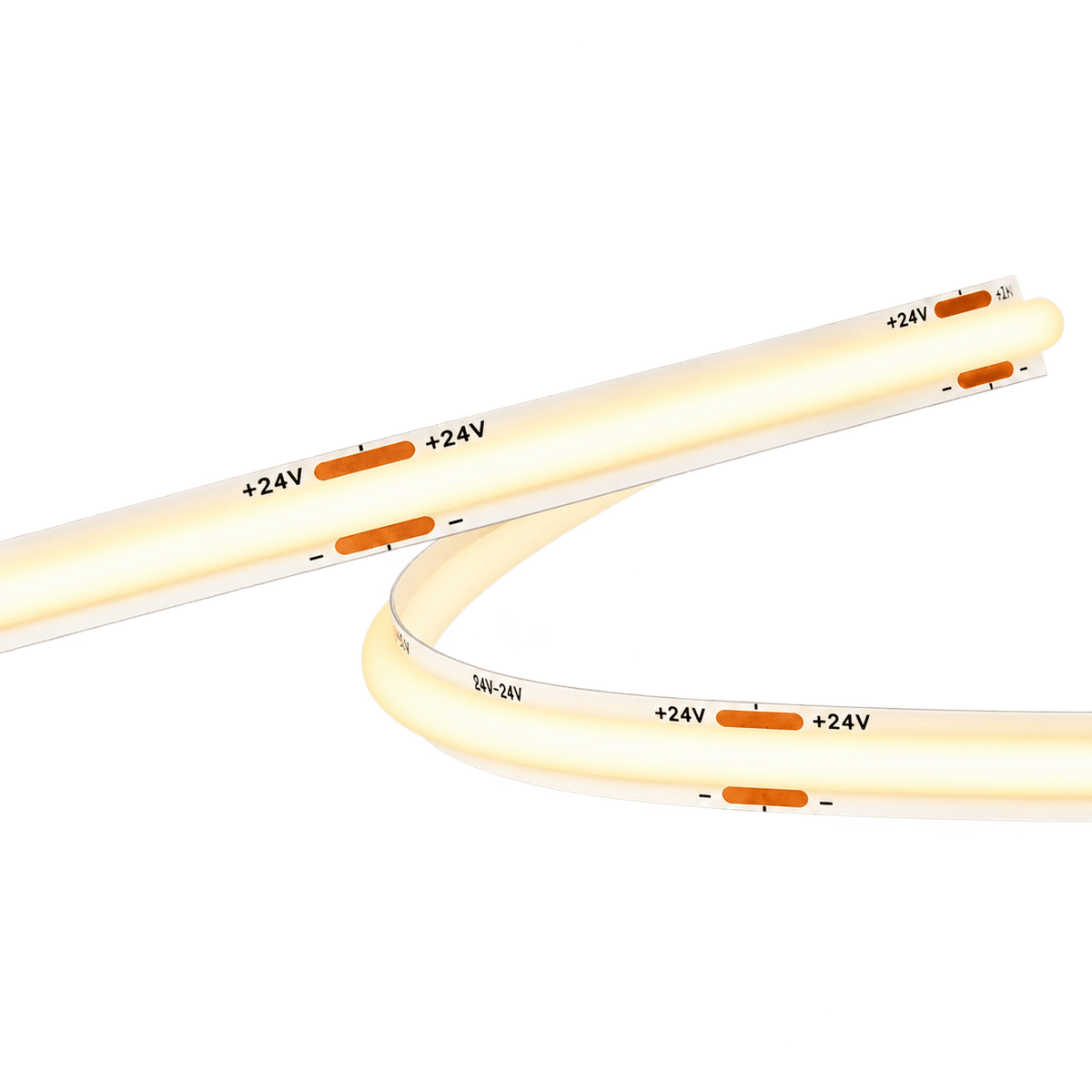 10W 24V FCOB Dotless LED Strip Light – 5-Year Warranty, Per Meter, 2700K Warm White