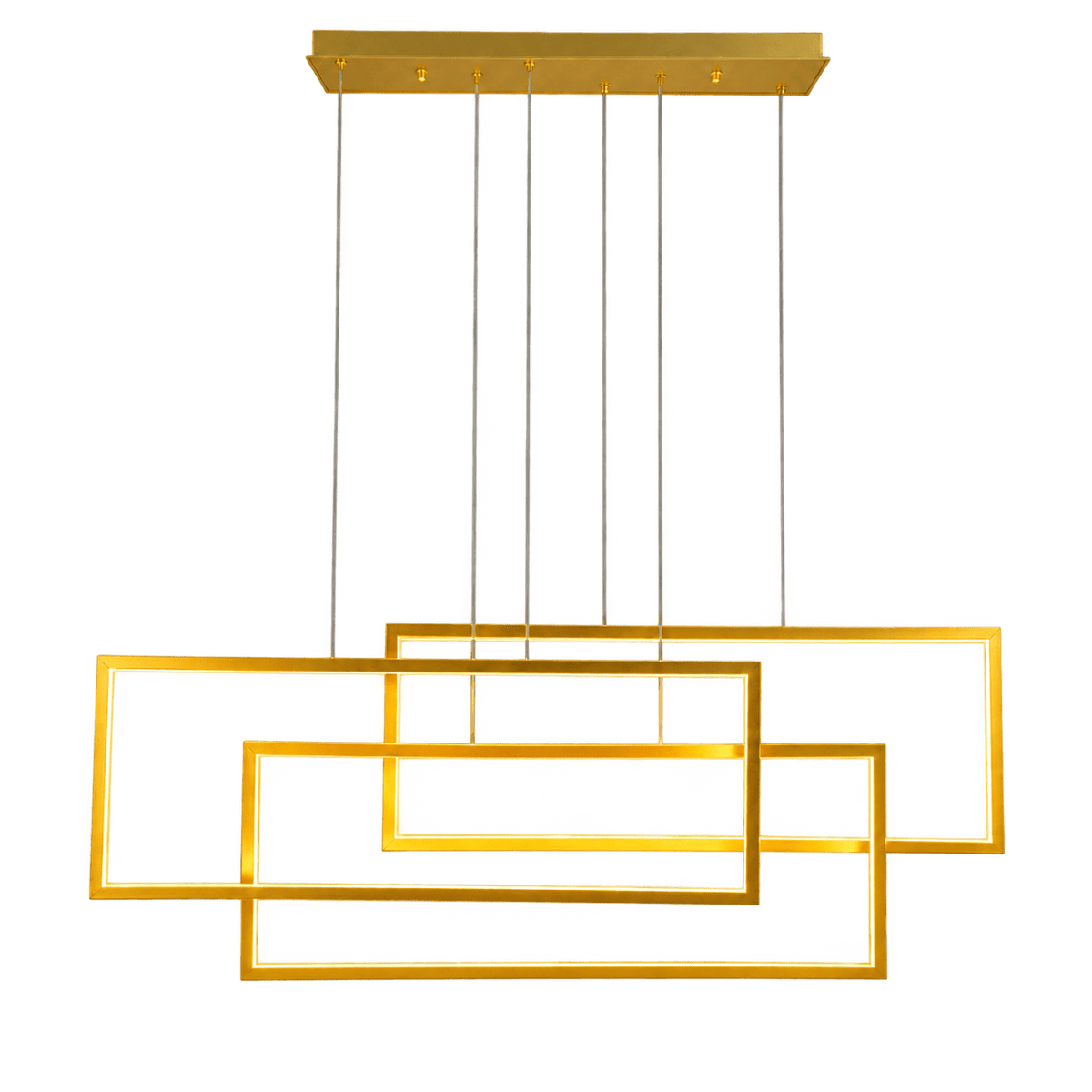 Gold Enigma Horizontal LED Pendant Light