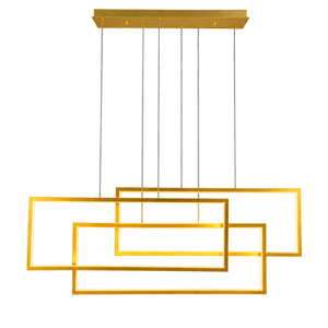 Gold Enigma Horizontal LED Pendant Light