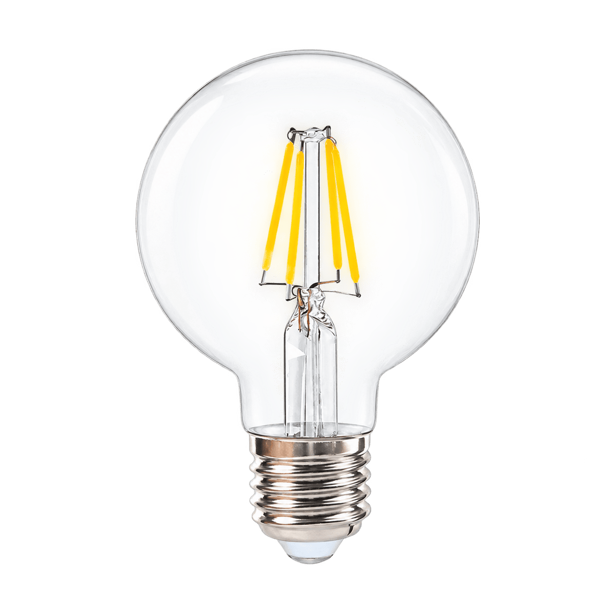 4W Dimmable Clear Globe Filament LED Bulb – E27, 2700K Warm White
