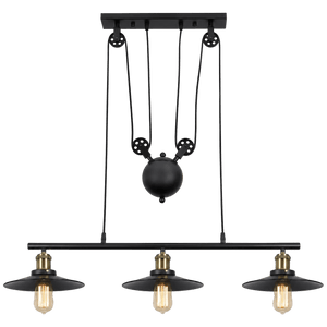 3 Light Pulley Pendant Light