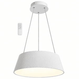 White Metal & Acrylic LED Pendant with Remote Control - additional product image