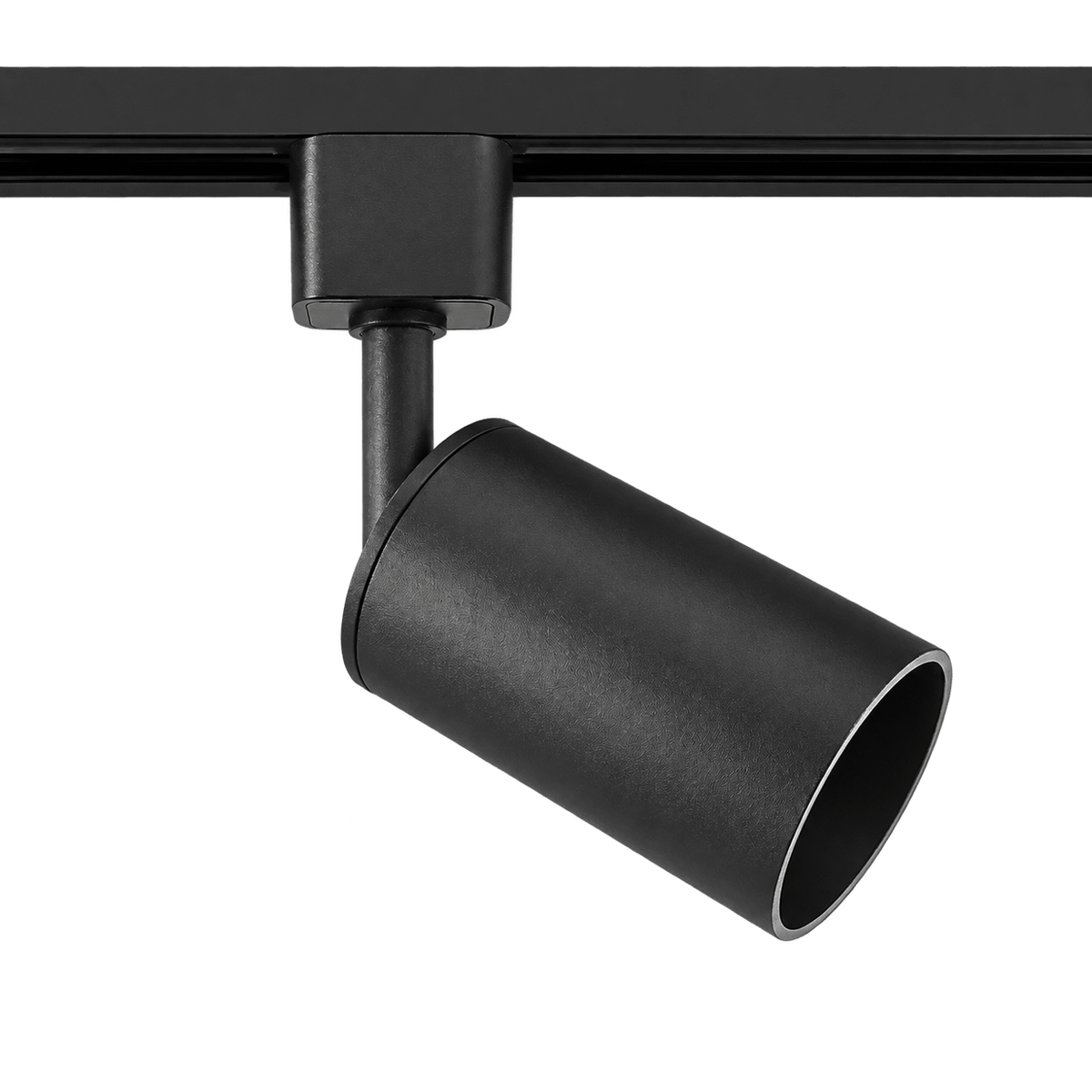 3 Wire GU10 Track Spotlight - Anti Glare - Black